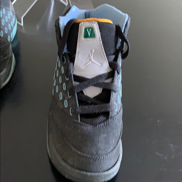 Black/Lt Blue Carmelo Anthony High Top Sneakers - Picture 7 of 7